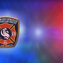 A mobile home went up in flames