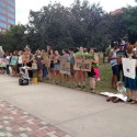 More than 100 demonstrators gather in downtown Colorado Springs