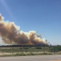 Multiple agencies are on scene responding to a wildfire in park county six miles west of Lake George.