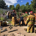 CSFD rescues worker stuck in trench