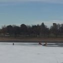 Dogs rescued from icy Prospect Lake by CSFD