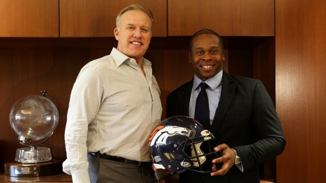 John Elway welcomes Vance Joseph as the new head coach of the Denver Broncos. (Twitter: @JohnElway)